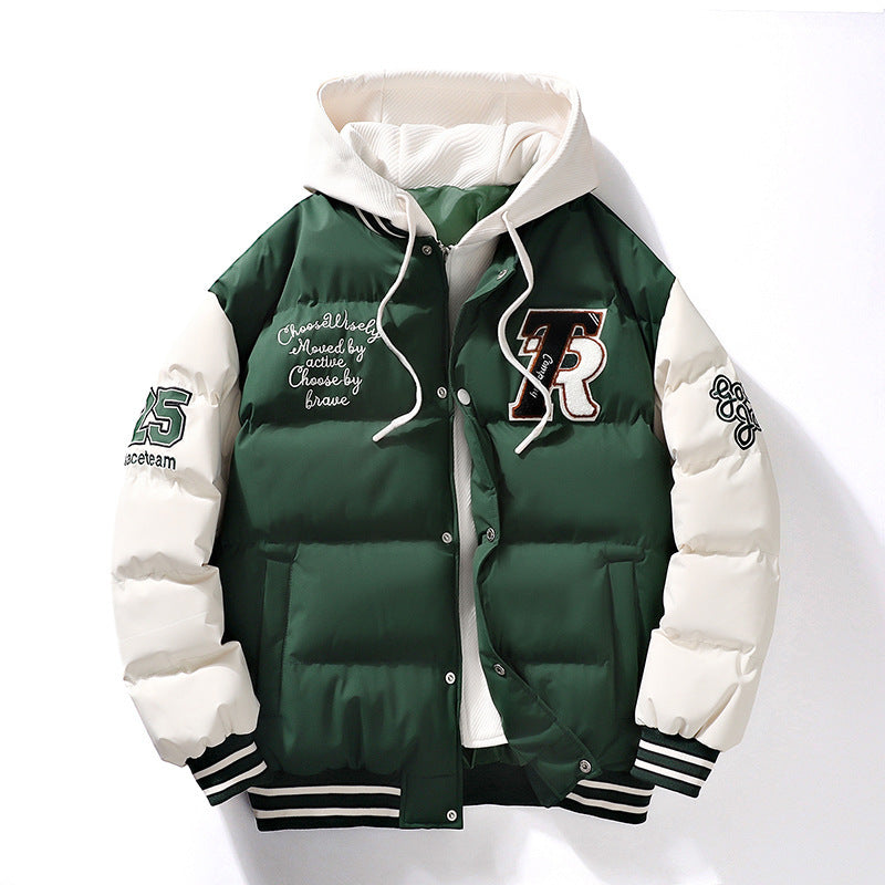 Men's Padded Puffer Jacket - Casual Winter Coat