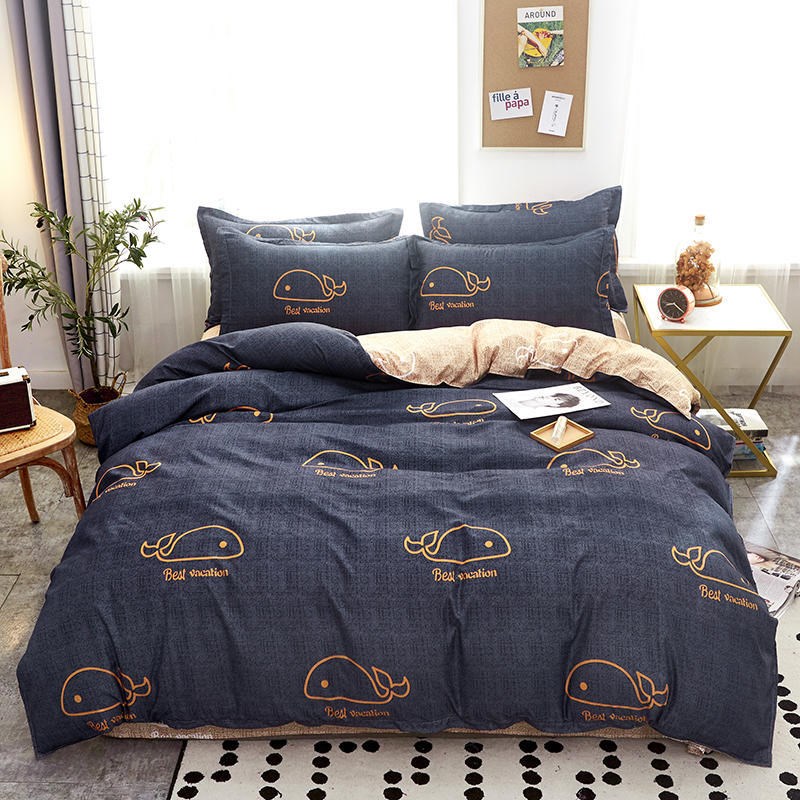 Printed Cotton Duvet Cover | Single, Double & King Sizes
