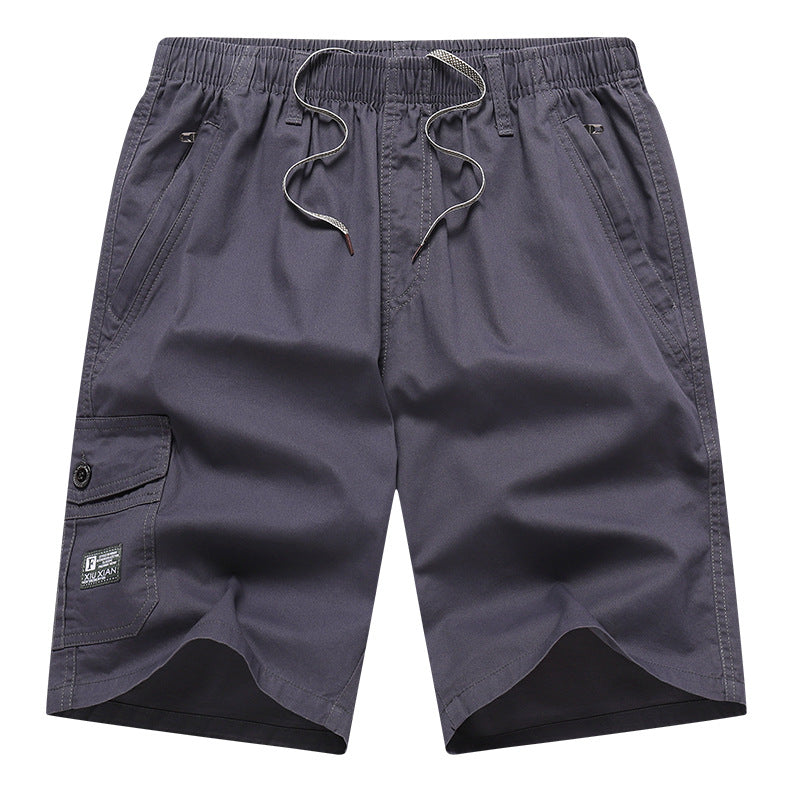Men's Cotton Casual Work Shorts | Relaxed Fit Drawstring L-5XL