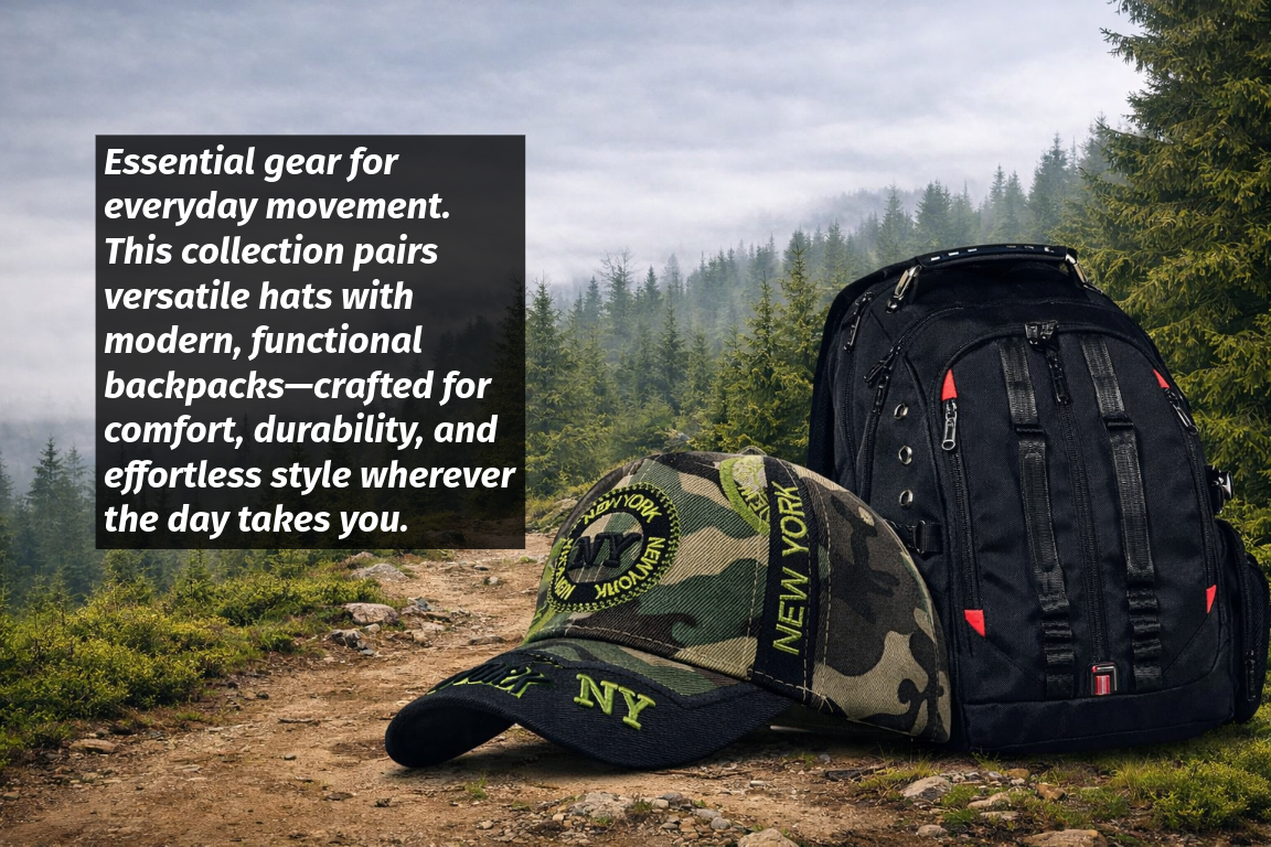 Hats, Caps & Backpacks