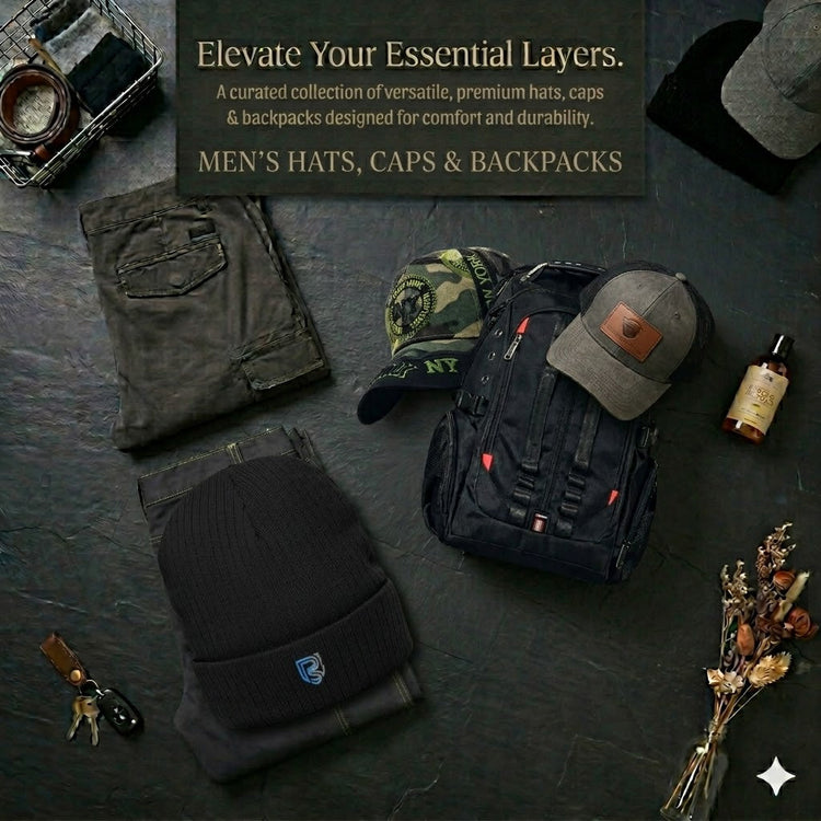 Men's Hats Caps and Backpacks Collection: Stylish Headwear for Every Adventure