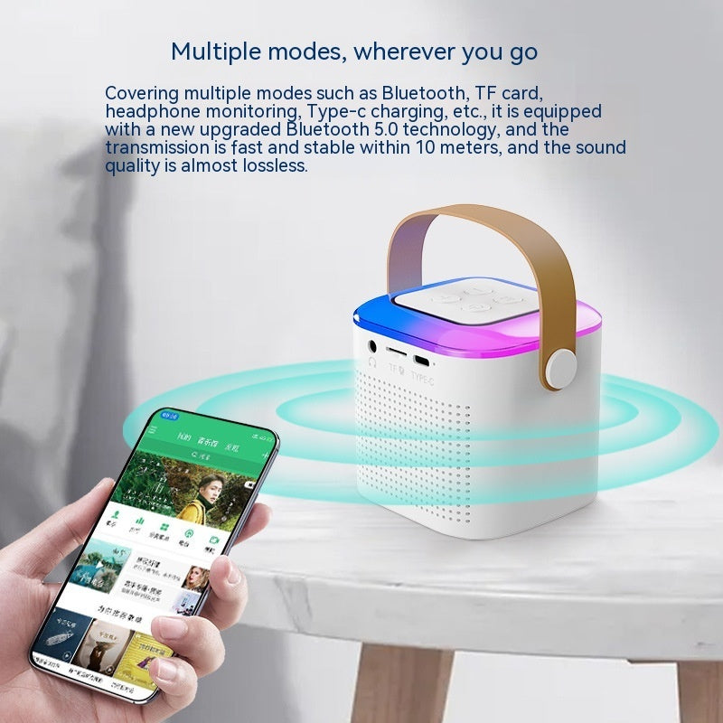 Bluetooth Karaoke Machine with 2 Wireless Microphones