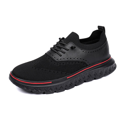 Men's Striped Patchwork Lace-Up Casual Trainers | EU 39-48
