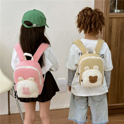 Kids' Cartoon Bunny Kindergarten Backpack – Air Pillow Straps
