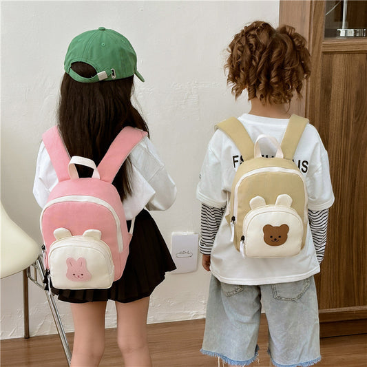 Kids' Cartoon Bunny Kindergarten Backpack – Air Pillow Straps