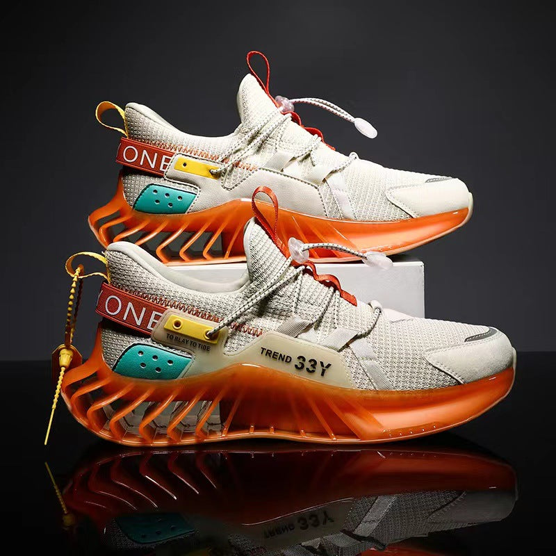 Men's High-Top Basketball Trainers – Colour-Block