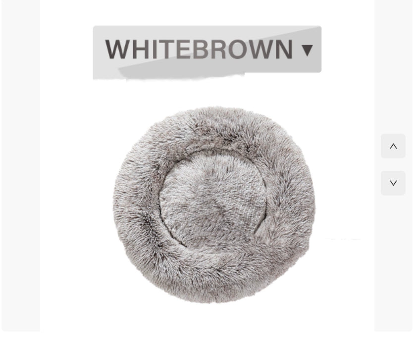 Round Plush Pet Bed | Anti-Slip | Machine Washable | 8 Sizes