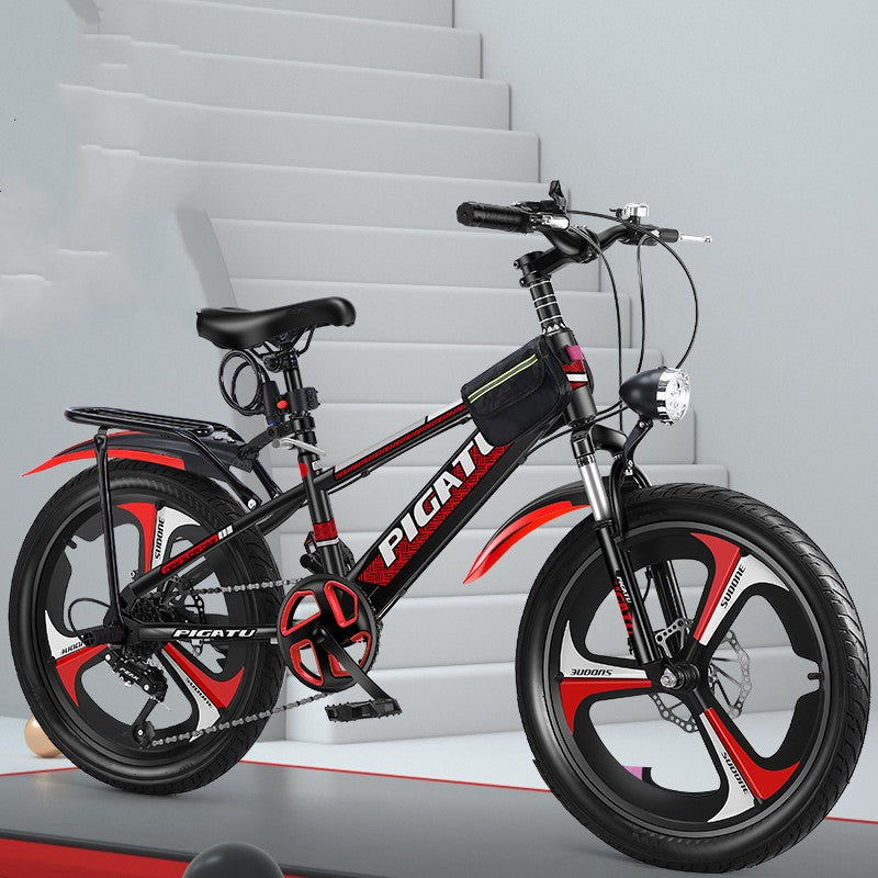 Children's Mountain Bike – Double Disc Brake Shock Absorbing 18", 20" & 22" Ages 8+