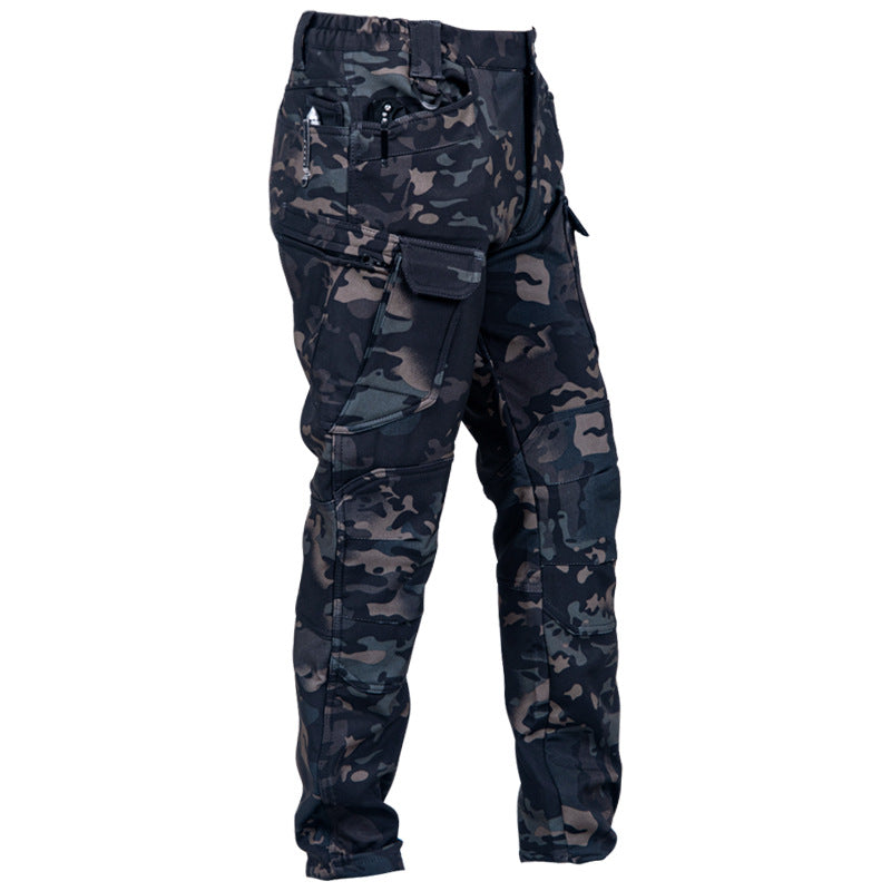 Men's Soft Shell Tactical Trousers | Fleece-Lined Waterproof Outdoor Pants