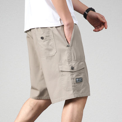 Men's Cotton Casual Work Shorts | Relaxed Fit Drawstring L-5XL