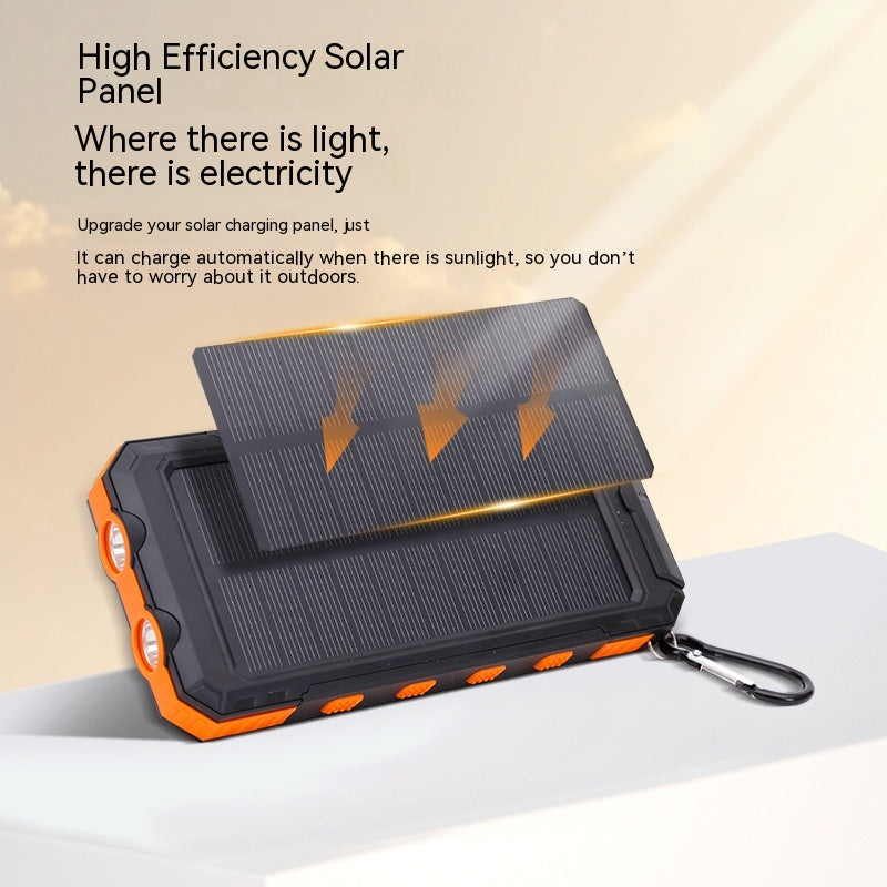 Solar Power Bank – Waterproof Outdoor Portable Charger Compass & LED 5,000-20,000mAh