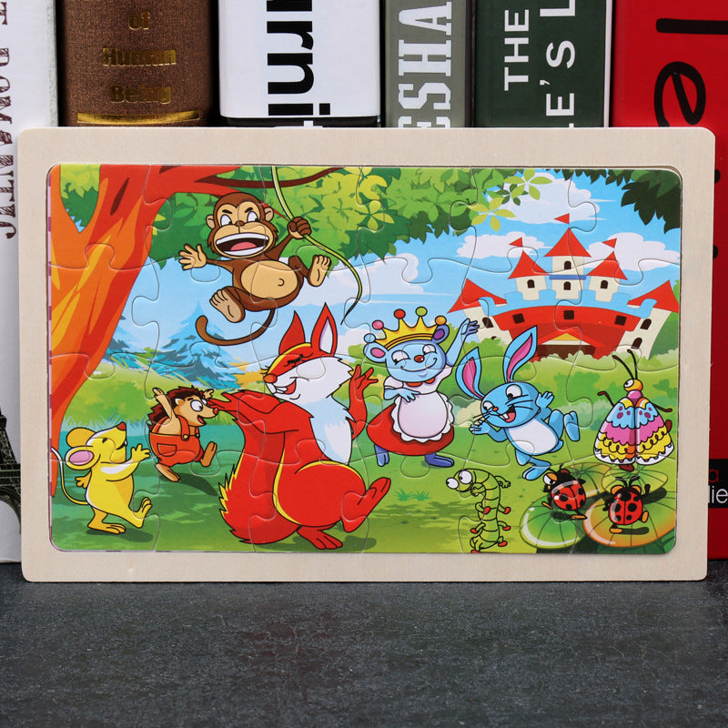 Children's Wooden Jigsaw Puzzle 21 Designs Ages 3+ - JParker Collections