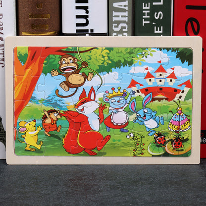 Children's Wooden Jigsaw Puzzle 21 Designs Ages 3+ - JParker Collections