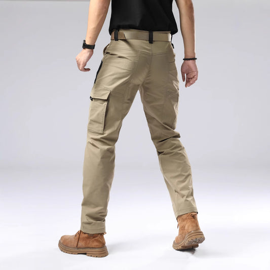 Men's Windproof Casual Cargo Trousers | Cotton Stretch Outdoor Pants