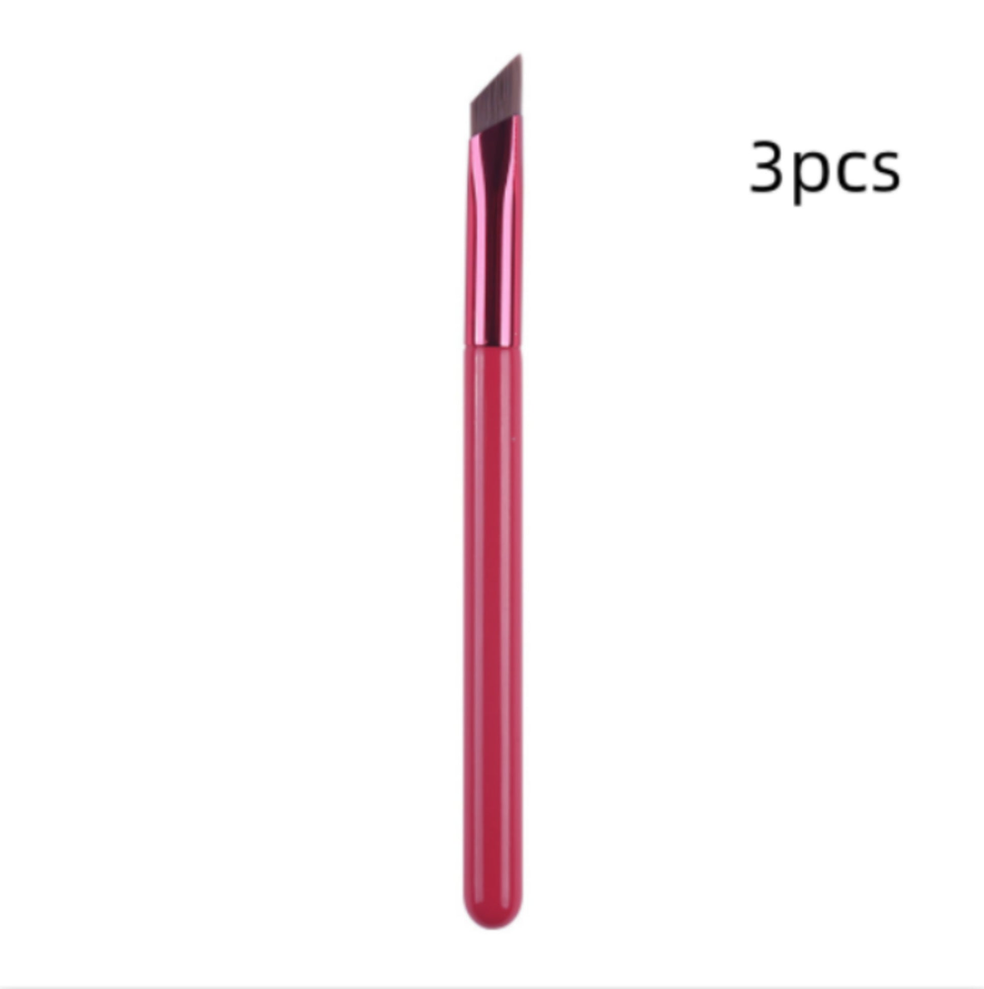 Precision Eyebrow Brush – Nylon Hair, Aluminium Handle, 3 Colours