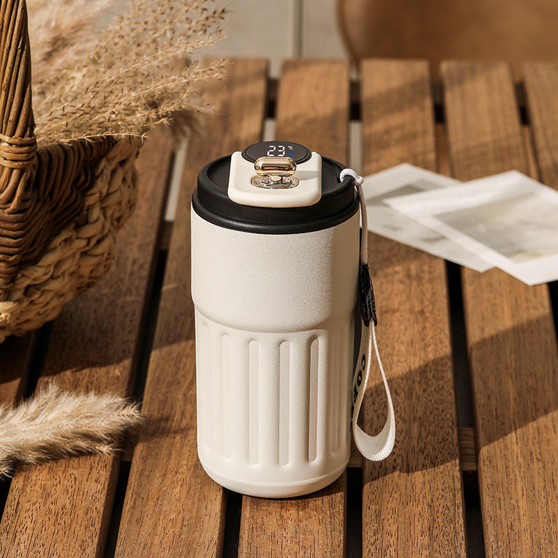 Smart Digital Insulated Tumbler — 316 Stainless Steel Vacuum Flask, 450ml