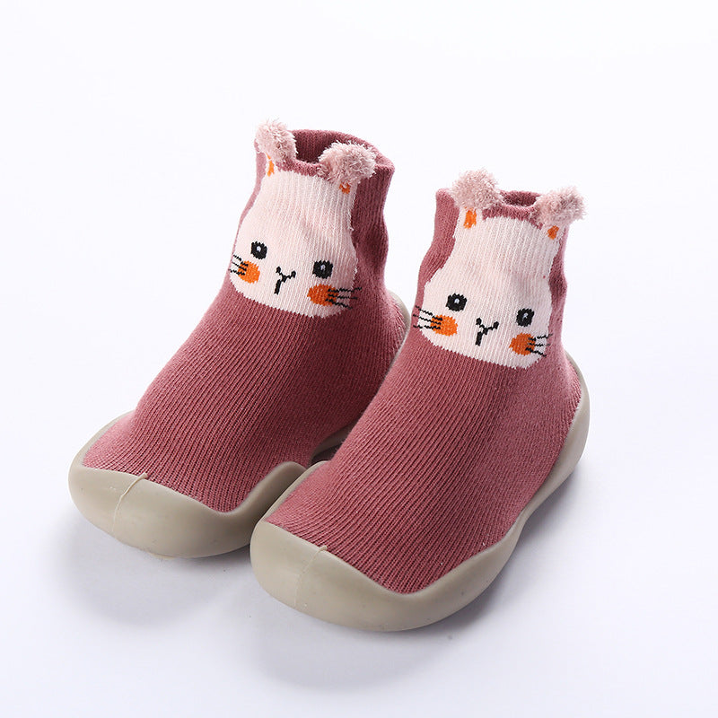 Baby & Toddler Soft-Sole Non-Slip Indoor Shoes | Breathable Cotton Letter Print Shoes