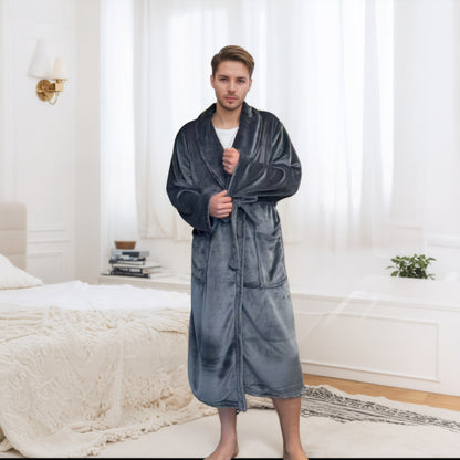 Couples Longline Bathrobe | Soft Polyester Robe