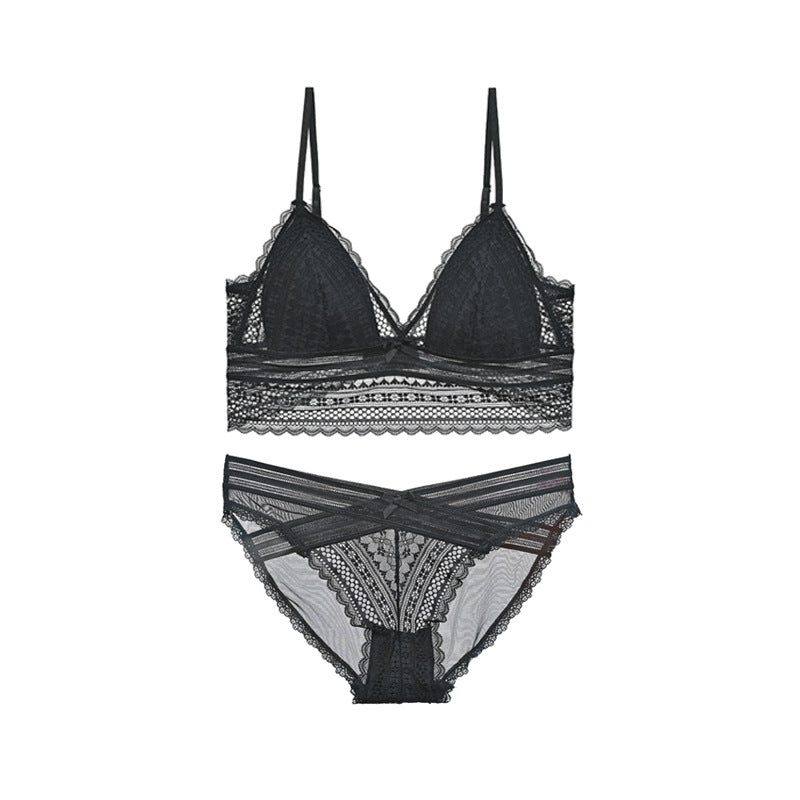 Women's Strapless Seamless Lace Bra | 1/4 Cup Wireless Lingerie