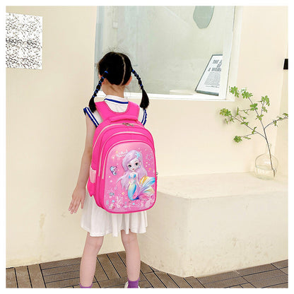 Children's Printed Nylon Backpack – Mermaid & Spaceman Designs