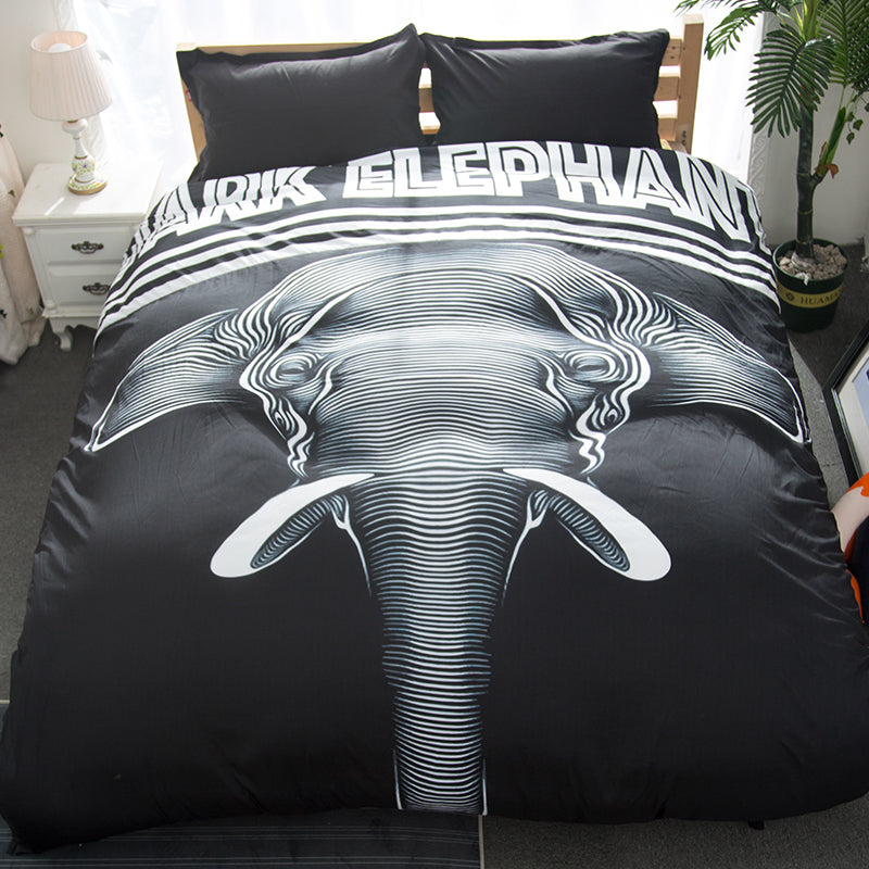 Cartoon & Anime Print 4-Piece Bedding Set – 7 Designs, 3 Sizes