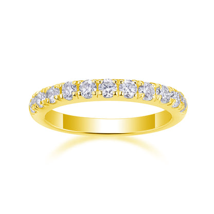 Moissanite 925 Sterling Silver Ring | Gold, Platinum & Rose Gold | GRA Certified