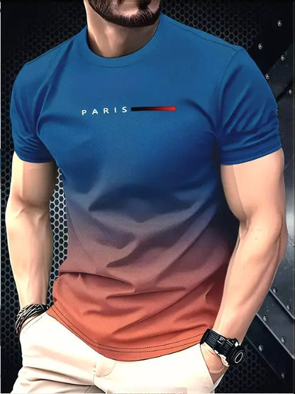 Men's Summer Graphic Hoodie Top – Digital Print Relaxed Fit