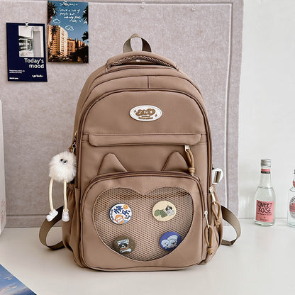 Girls Large Capacity Primary School Backpack – Nylon, 5 Colours