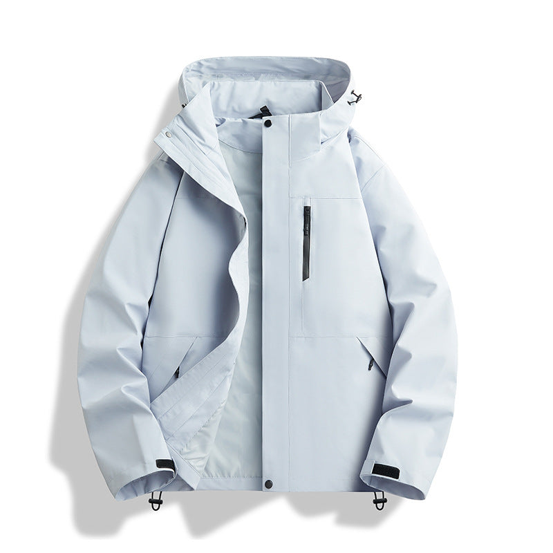 Unisex Waterproof Windproof Hooded Shell Jacket – 12 Colours