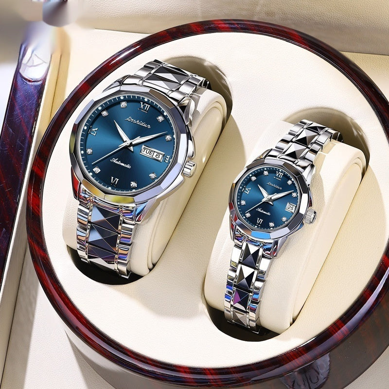 Couples Casual Mechanical Watch Set Pair
