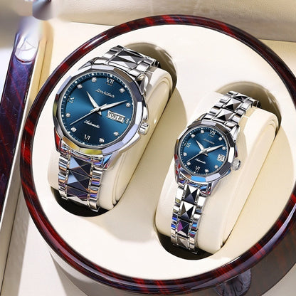 Couples Casual Mechanical Watch Set Pair