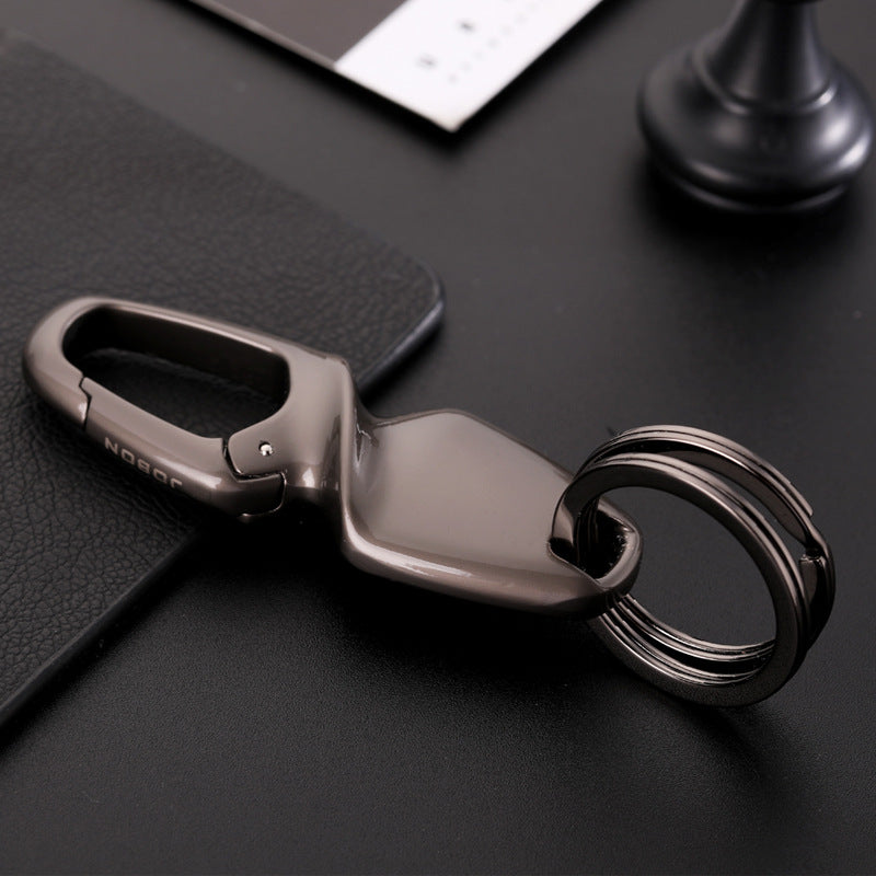 Metal Waist Clip Car Keyring | Black, Chrome & Gold