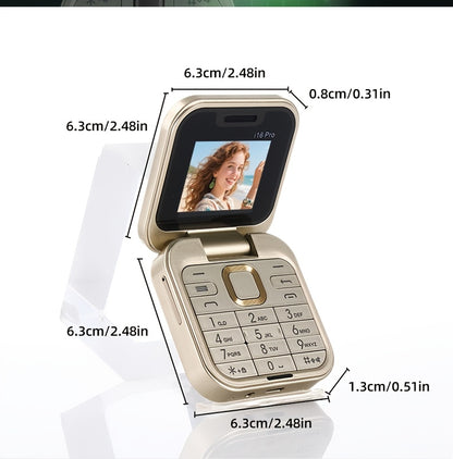 2G Foldable Feature Phone | Dual SIM Travel & Backup Handset