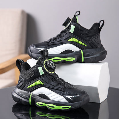 Children's Mesh Basketball Shoes | Velcro | Lightweight | EU 28-40