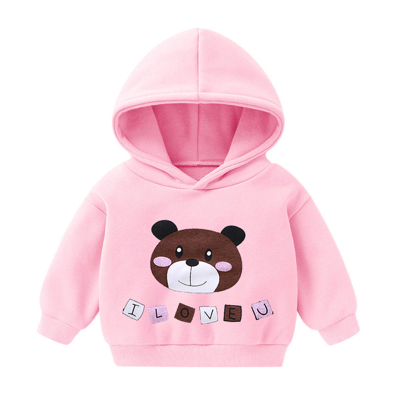 Kids Hooded Fleece Pullover Sweater – Unisex Long-Sleeve Top