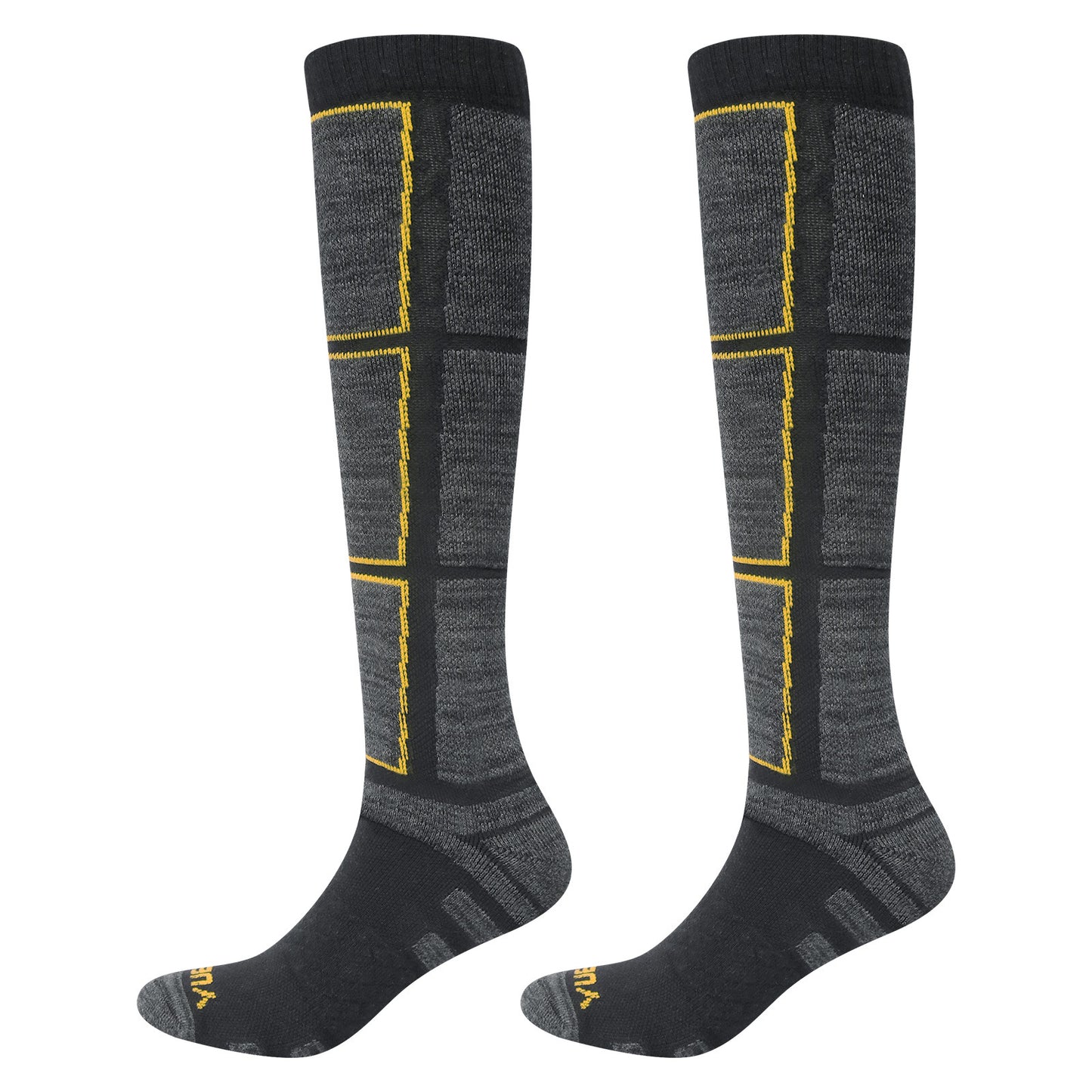 Men's Jacquard Ski & Hiking Socks – Thickened Cushioned Outdoor Sports