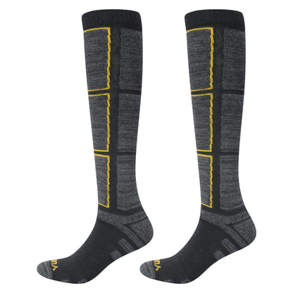 Men's Jacquard Ski & Hiking Socks – Thickened Cushioned Outdoor Sports
