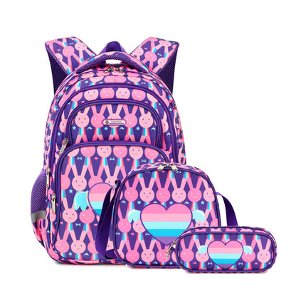 Kids' Animal School Backpack Set – Lightweight & Spine-Protection