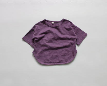 Kids Candy Colour Short Sleeve Cotton T-Shirt – 6 Colours