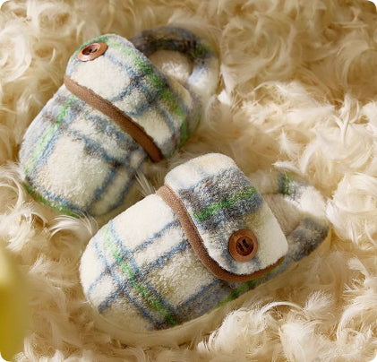 Children's Warm Indoor Cotton Slippers