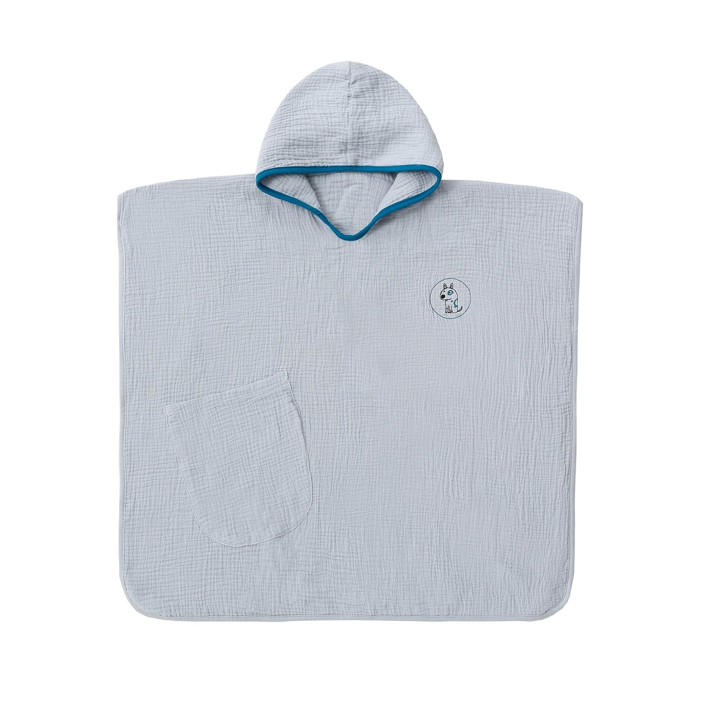 Children's 4-Layer Cotton Gauze Hooded Bath Towel | Wearable Poncho