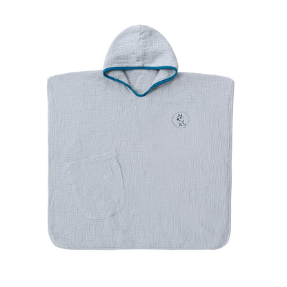 Children's 4-Layer Cotton Gauze Hooded Bath Towel | Wearable Poncho