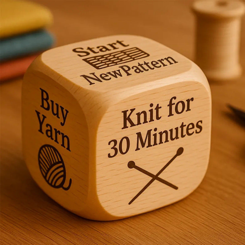 Handmade Wooden Novelty Decision Dice | Themed Gift
