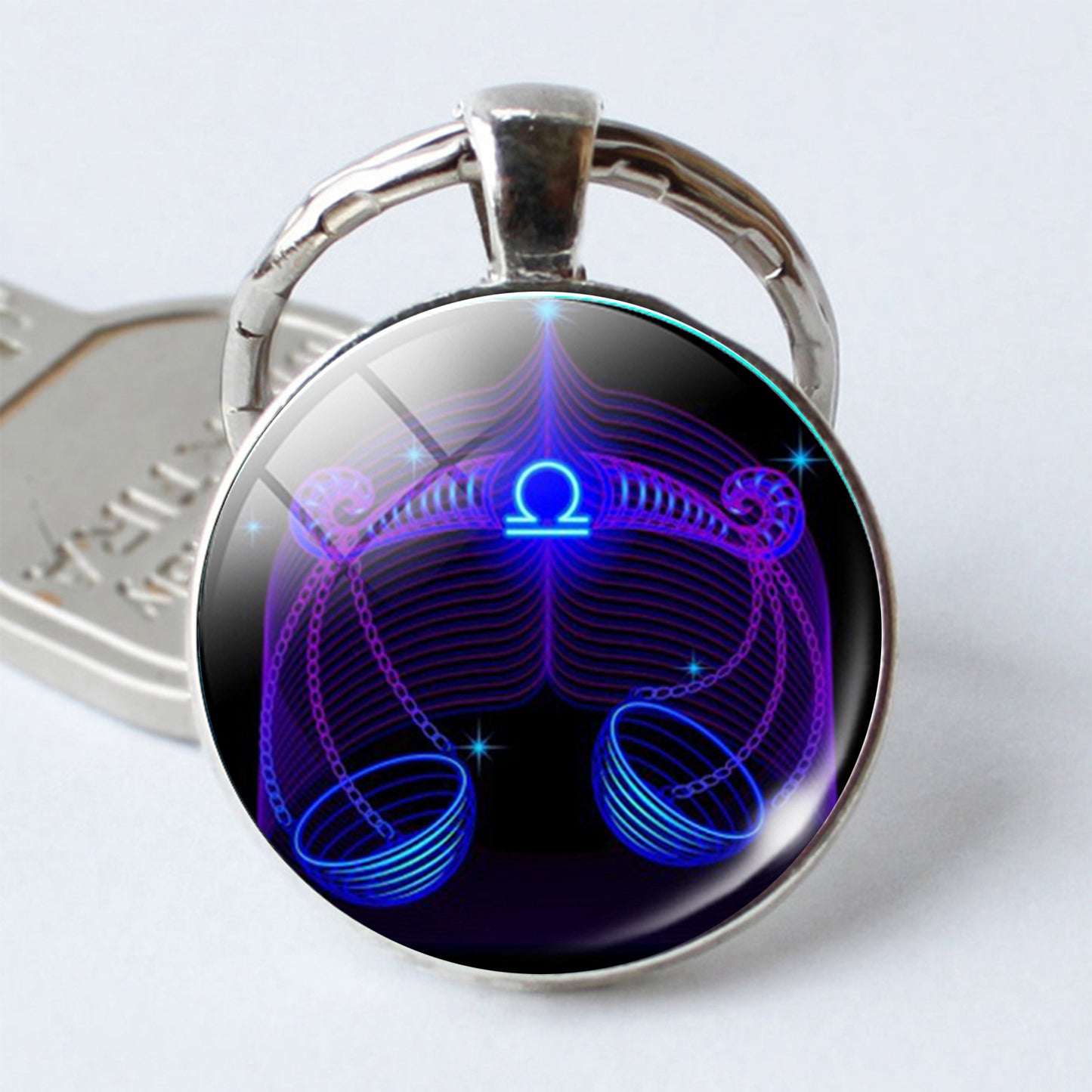Zodiac Constellation Keychain | All 12 Signs | Alloy & Glass | JP Collections