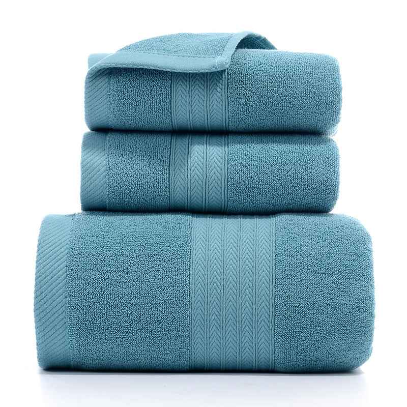 Pure Cotton Towel Set – 3-Piece Bath & Hand Towel Bundle in 22 Designs
