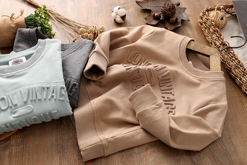 Kids Cotton Batwing Sleeve Pullover Sweater | Casual Jumper