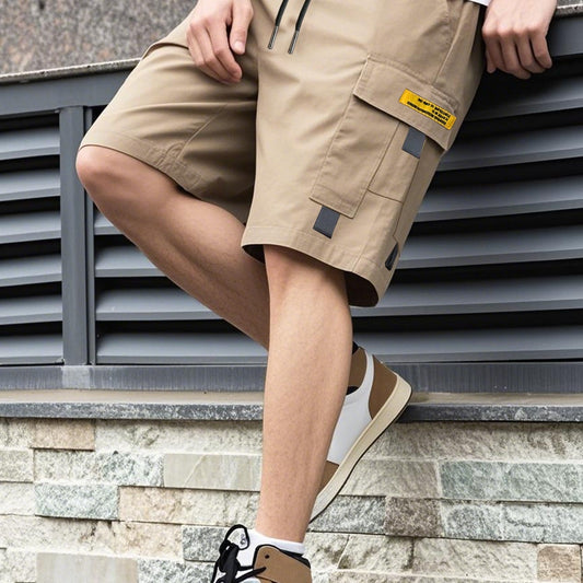Men's High-Waist Silk Casual Shorts | Utility Style XS-2XL