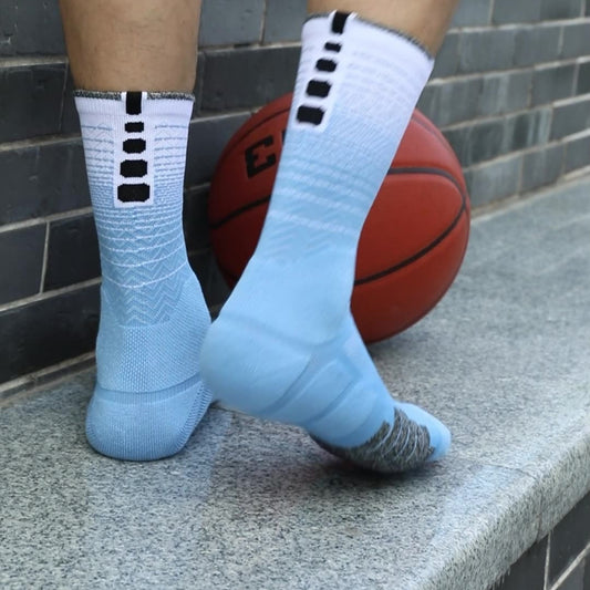 Men's Gradient Sports Socks | Quick-Dry Anti-Slip | Cycling & Running