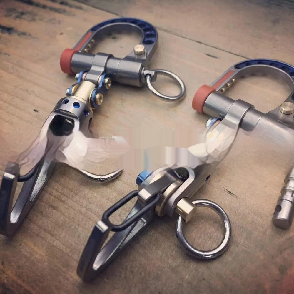 Exquisite Steel Alloy Keychain | American Style Metal Pendant | JP Collections