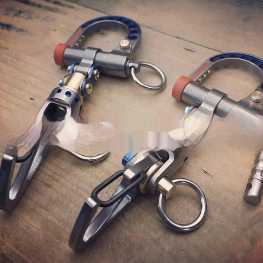Exquisite Steel Alloy Keychain | American Style Metal Pendant | JP Collections